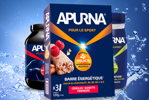 Naming : Apurna, gamme de nutrition sportive de Lactalis